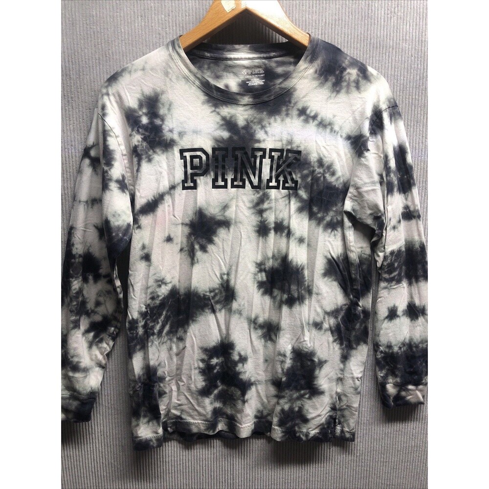 Victoria’s Secret PINK Kinder To The Planet Tee M Tie Dye Long Sleeve Graphic Y2